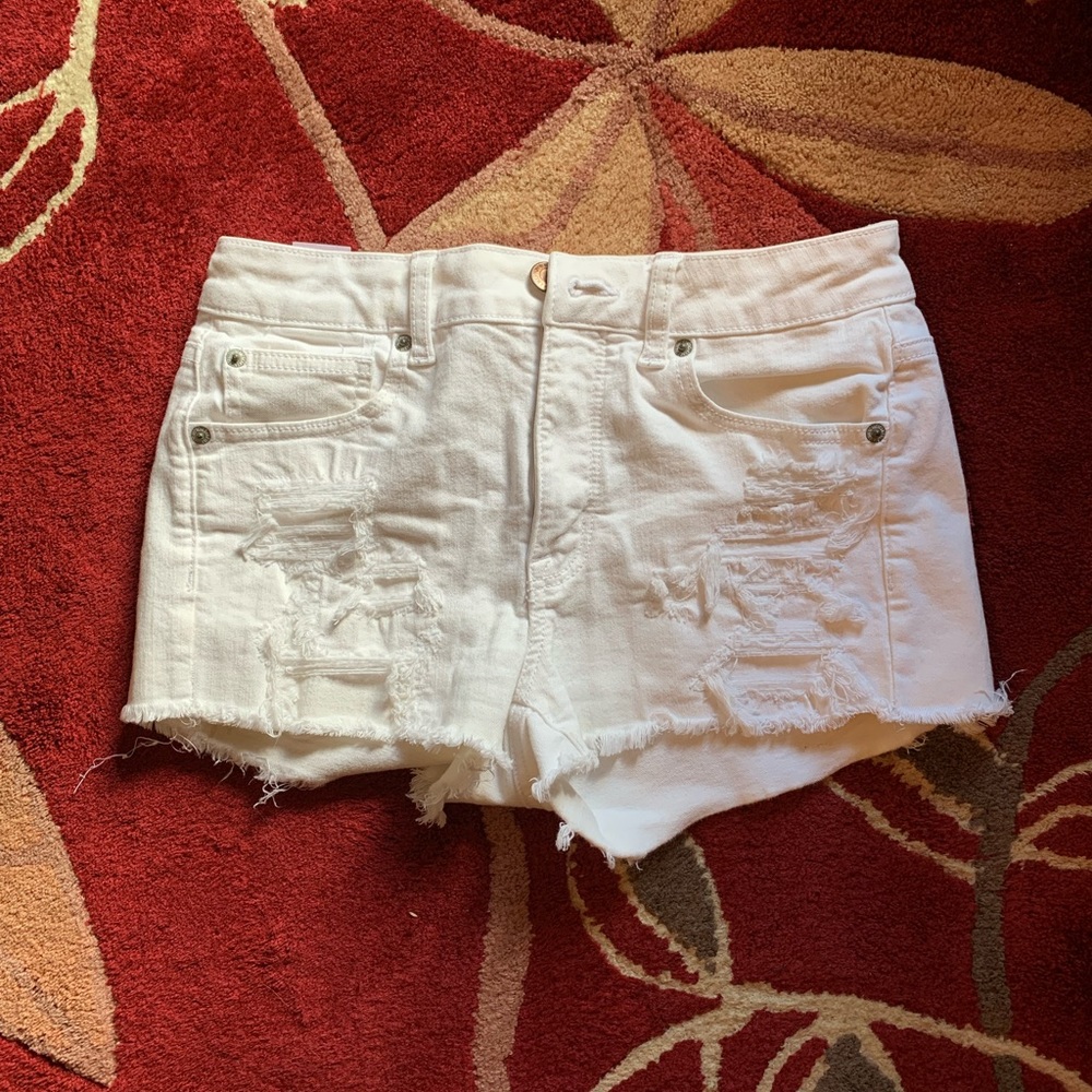 American Eagle white Jean shorts
